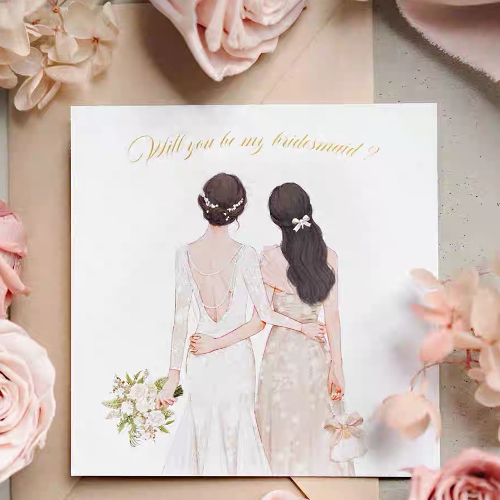 Bridesmaid Proposal Cards, set of 5